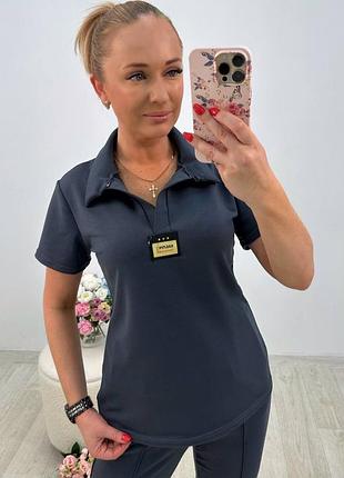 Спортивний костюм жіночий повсякденний базовий чорний сірий марсала літній на літо батал легкий