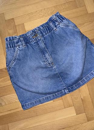 Джинсова спідниця юбка для дівчинки 10 років 140