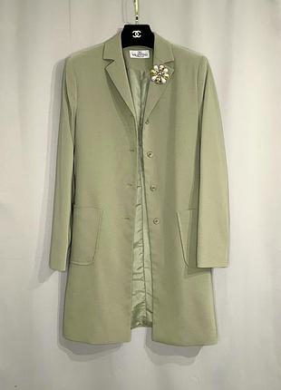 Піджак довгий valentino з брошкою