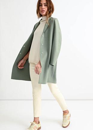 Піджак з брошкою довгий