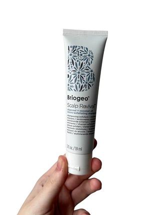 Шампунь-скраб briogeo scalp revival charcoal + coconut oil micro-exfoliating shampoo mini 59 ml