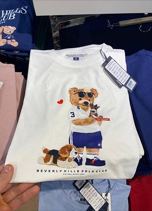 Футболка polo bear ralph lauren унісекс футболка з ведмедем