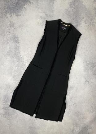 Стильна довга желетка кардиган luisa spagnoli gilet wool
