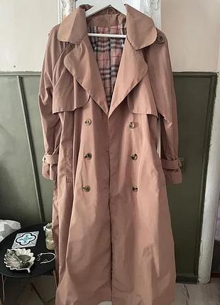 Довгий тренч мокко українського виробництва