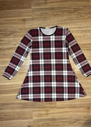 Платье в клетку р.м