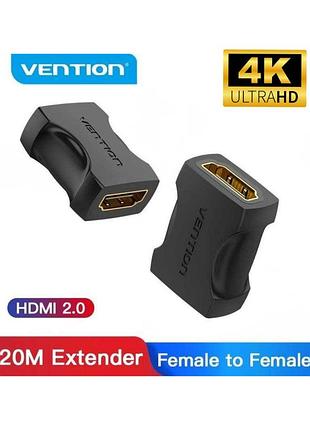 Подовжувач hdmi to hdmi 2.0 адаптер, hdmi - hdmi 4k удлинитель, vention hdmi airbo 2 конвертор мама