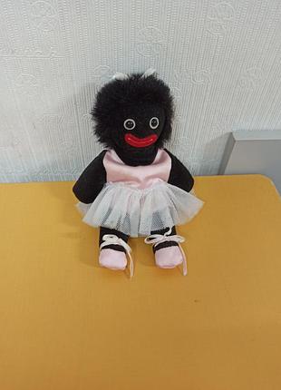 Мягкая кукла розовая балерина robertson's beanie golly, с зернистым наполнением