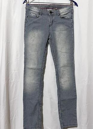 Винтажные джинсы в полоску