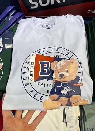 Футболка polo bear ralph lauren унісекс футболка з ведмедем1 фото