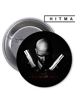 Значок hitman хітмен агент 47 #03
