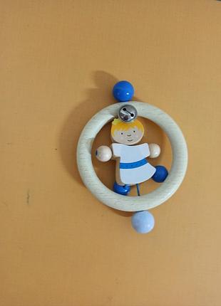 Дерев'яне брязкальце дзвіночок, дуже гарне