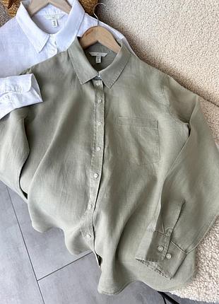 Лляна сорочка h&m 7