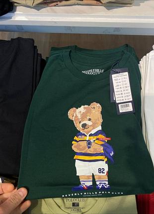 Футболка polo Doudoune bear ralph lauren унісекс футболка з ведмедем