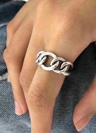 Кольцо серебро 925 колечко серебряное цепочка жизни сп 10012