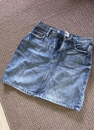 Міні джинсова спідниця юбка джинс мини джинсовая