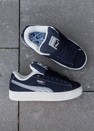 Кросівки жіночі puma suede xl dark blue white