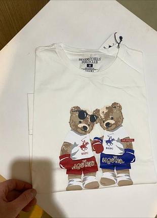 Футболка polo bear ralph lauren унісекс футболка з ведмедем