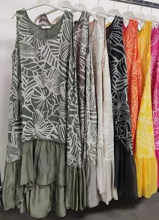 Льняной сарафан