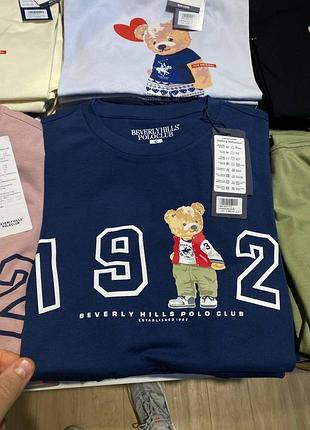 Футболка polo bear ralph lauren унісекс футболка з ведмедем