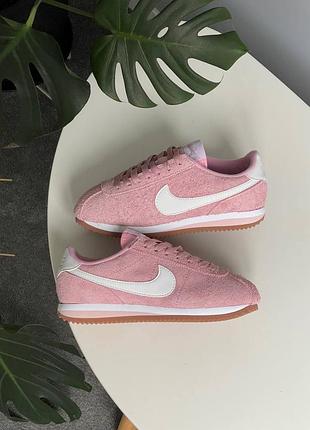 Жіночі кросівки nike cortez pink найк рожевого кольору