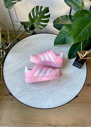 Кроссовки adidas superstar platform pink