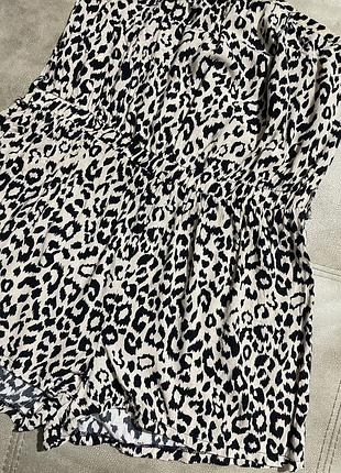 Трендовый ромбер комбез с шортами животного принта