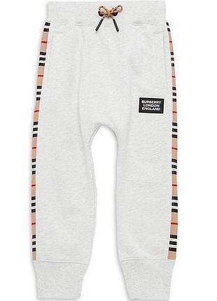Оригінальні спортивні штани burberry london hamilton icon stripe sweat pants grey