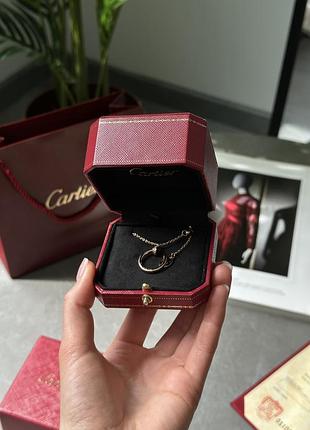 Подвеска ❤️ cartier juste un clou diamond pendant 18k rose gold
