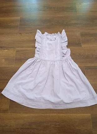 Детское платье в цветочек m&amp;s, б/у