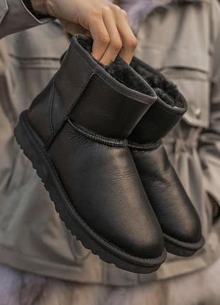 Ugg classic mini сапоги с овчиной 🍏 зимние женские сапожки угги