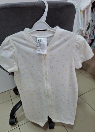 Новий ромпер для дівчинки на змійці. короткий рукав  92 розмір, h&m 3
