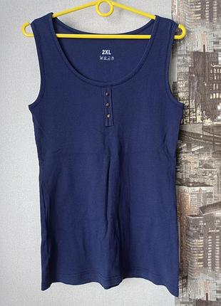 Майка синего цвета, размер хл-л