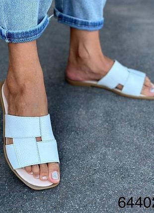 Натуральна шкіра замша всі розміри шльопанці