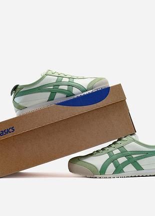 Кроссовки asics onitsuka tiger green white женские