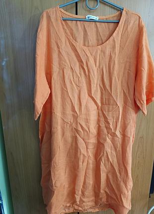 Легкое платье лен италия