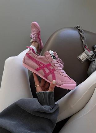 Кроссовки asica onitsuka tiger x patou triple pink женские