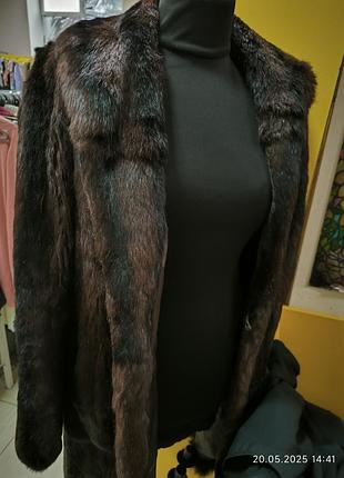 Шуба з кроля як нова довга