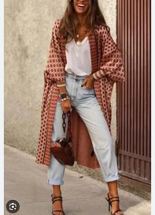 Стильний довгий кардиган zara