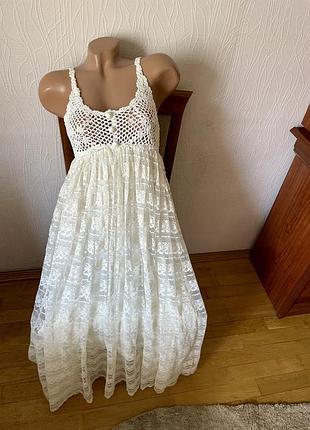 Шикарний натуральний сарафан