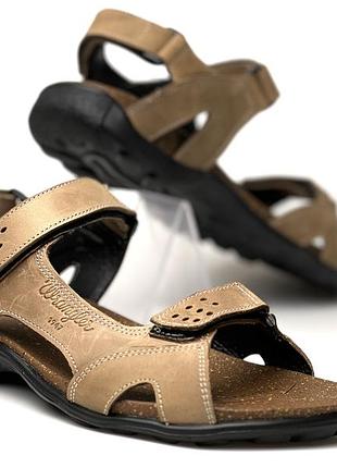 Сандалії чоловічі шкіряні wrangler olive