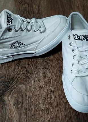 Фирменные, белые кроссовки, кеды, кроссовки унисекс 41 р-kappa