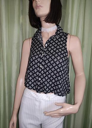 Блуза - топ бренда "hollister", xs, вырез по спине.