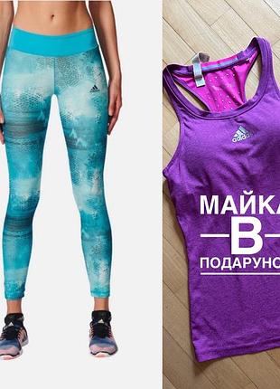 Лосини спортивні adidas оригінал графічний принт