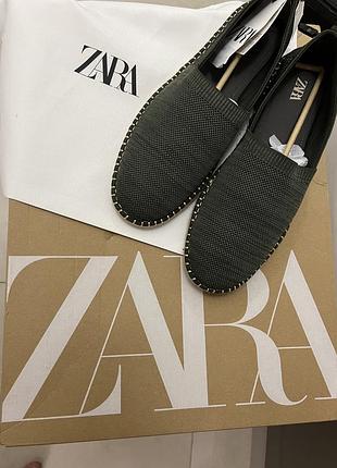 Мокасини чоловічі 45р zara колір хакі