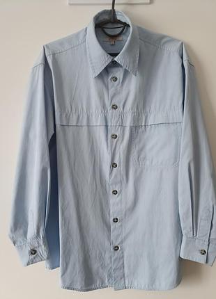 Рубашка голубая, размер м