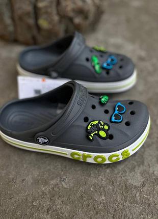Детские кроксы сабо crocs bayaband kids charcoal серые детские кроксы сабо crocs bayaband kids clog
