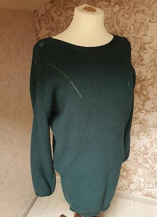 Теплое вязаное женское платье