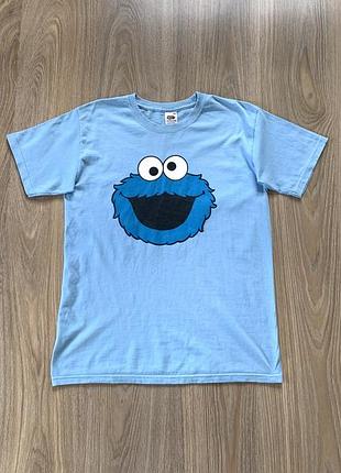 Мужская хлопковая футболка с принтом fruit of the loom