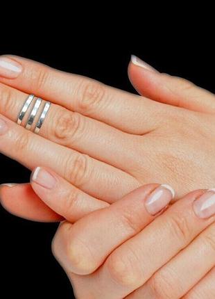 Кольцо серебро 925 колечко серебряное на фалангу 1558