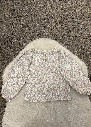 Кофточка реглан з довгими рукавами в квітковий принт (код товара 220525)